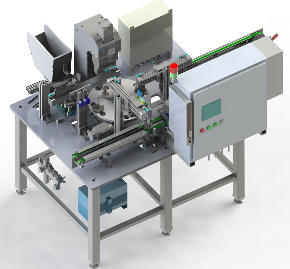Inspection, parts measurement and force monitoring during assembly.